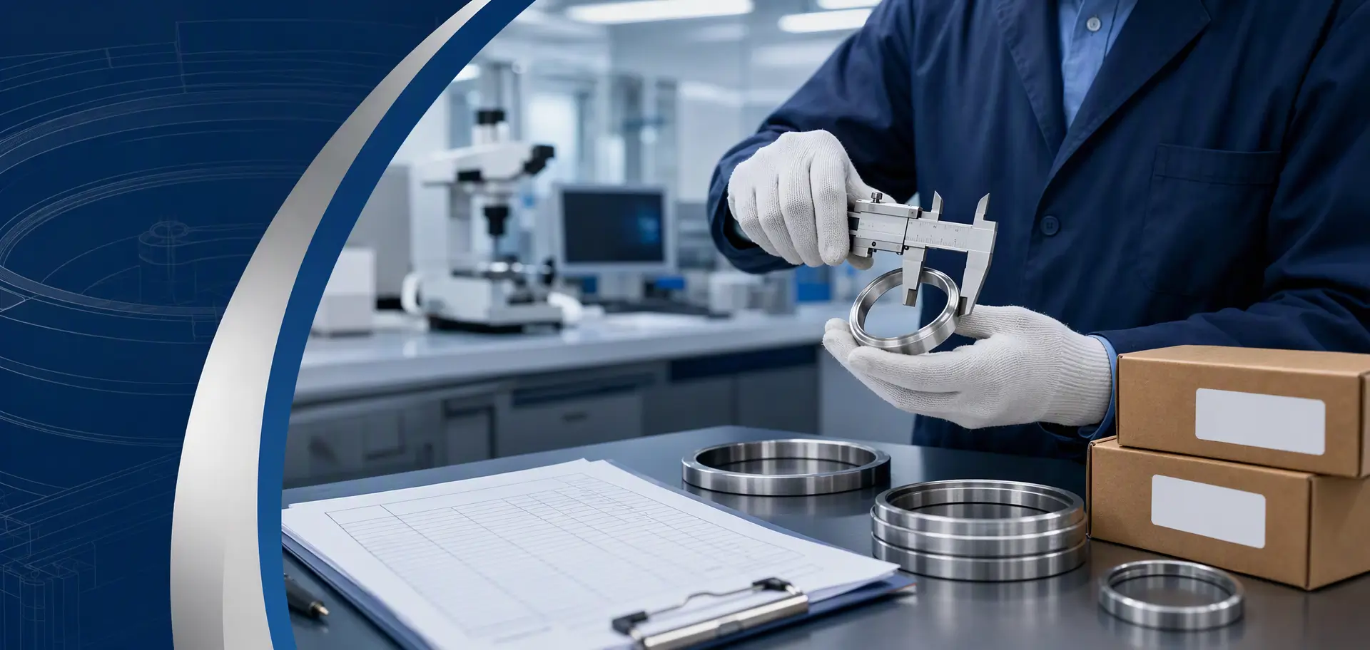 ISO 9001 certified ring joint gasket quality control and traceability